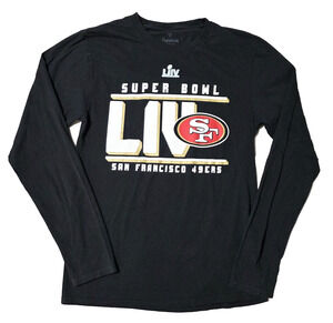 San Francisco 49ers Super Bowl LIV Roster T-Shirt Fanatics Long Sleeve Small